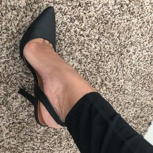 Black heel with strap... perfect condition!